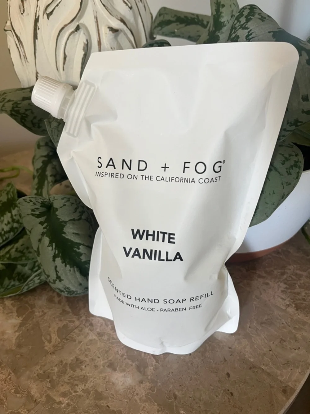 Sand + Fog White Vanilla Scented Hand Soap Refill 34oz New Sealed